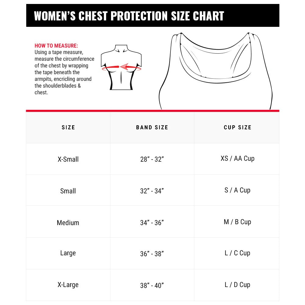 Protector pectoral para mujer con sosten de compresion Title