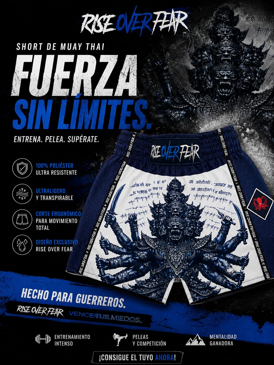 Shorts de Muay Thai ROF JJ God