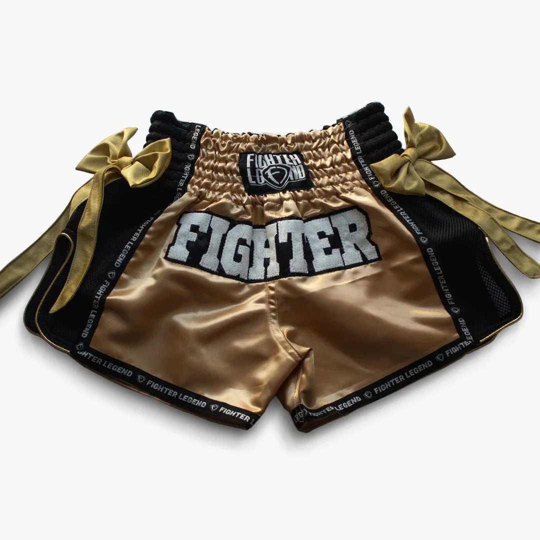 Short de Muay Thai Fighter Legend Gala Oro