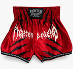 Short de Muay Thai Fighter Rojo HW