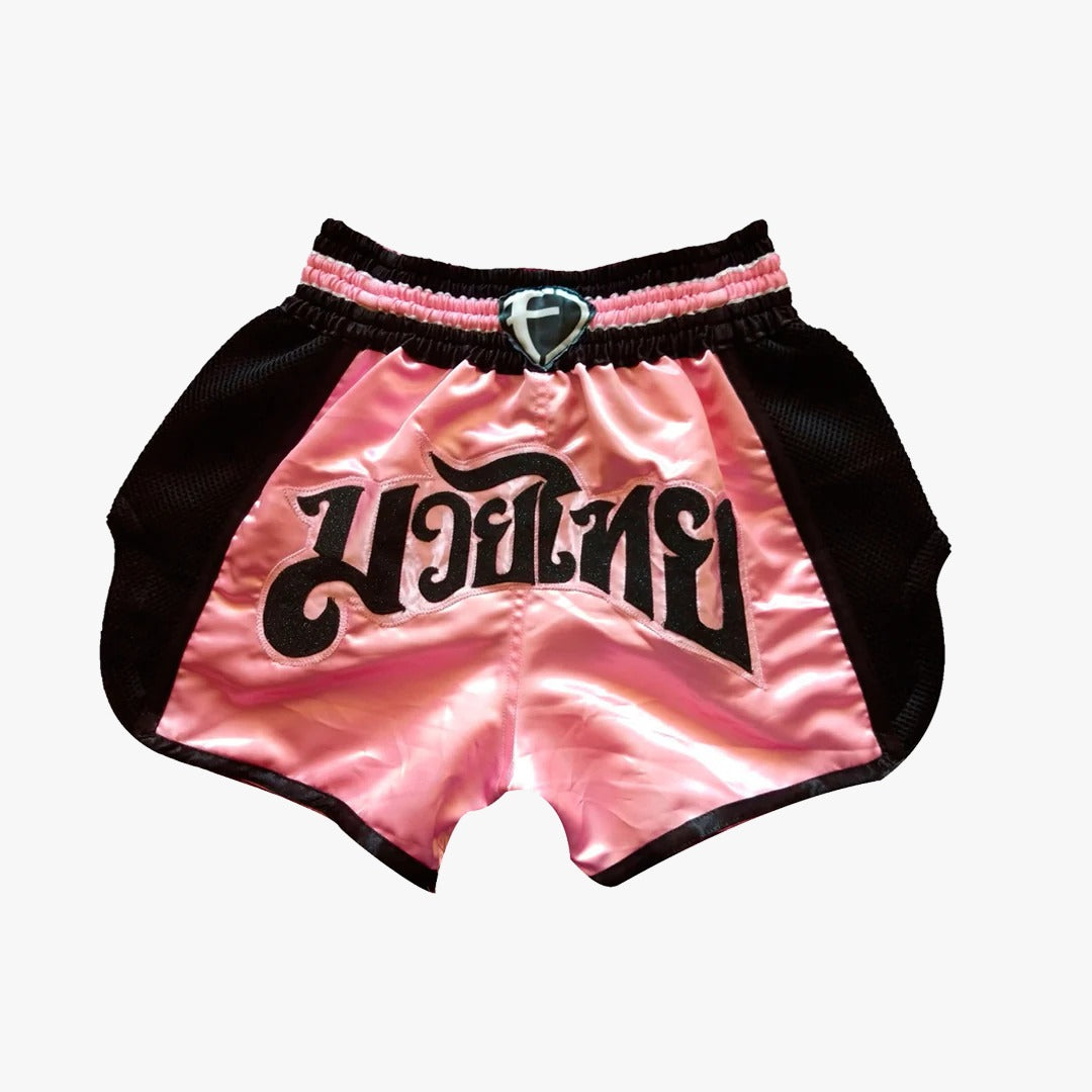 Short de Muay Thai Fighter Legend Rosa Muay