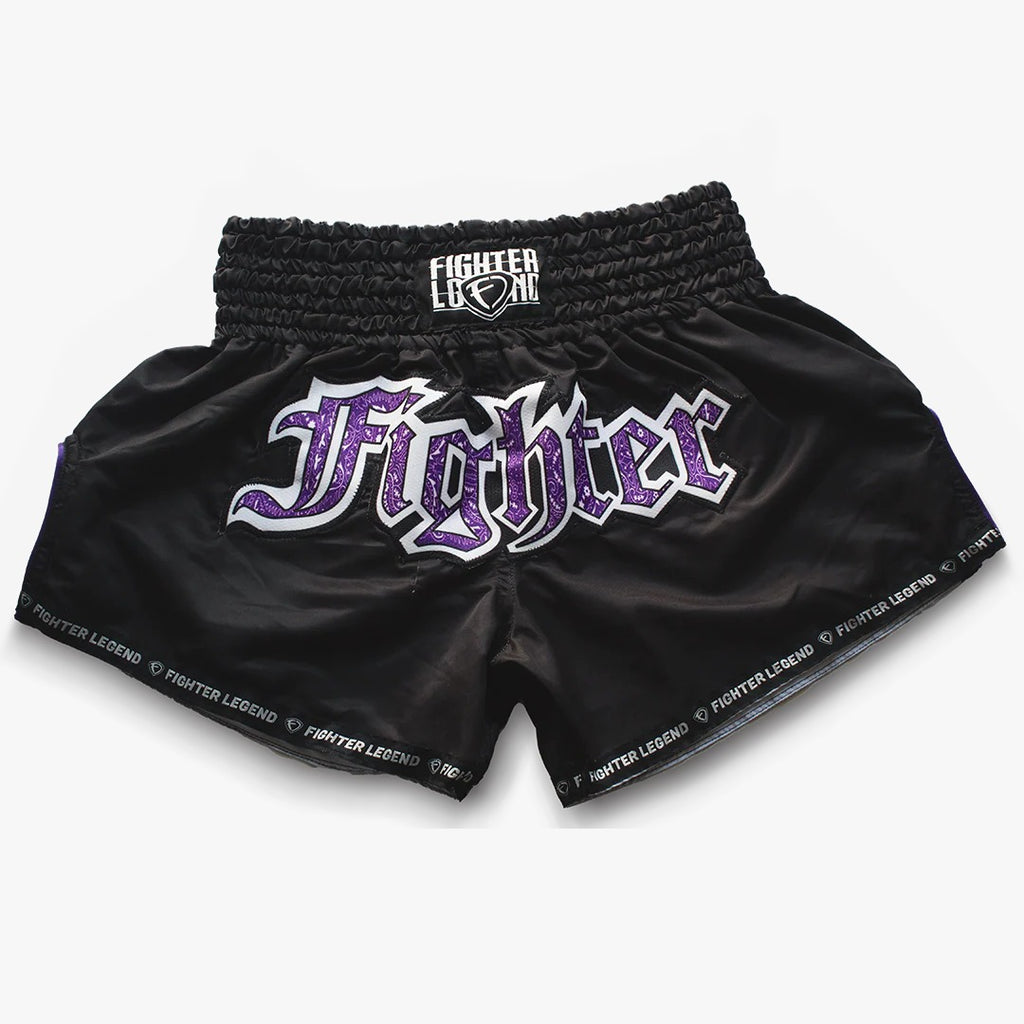 Short de Muay Thai Fighter Legend Fighter Negro