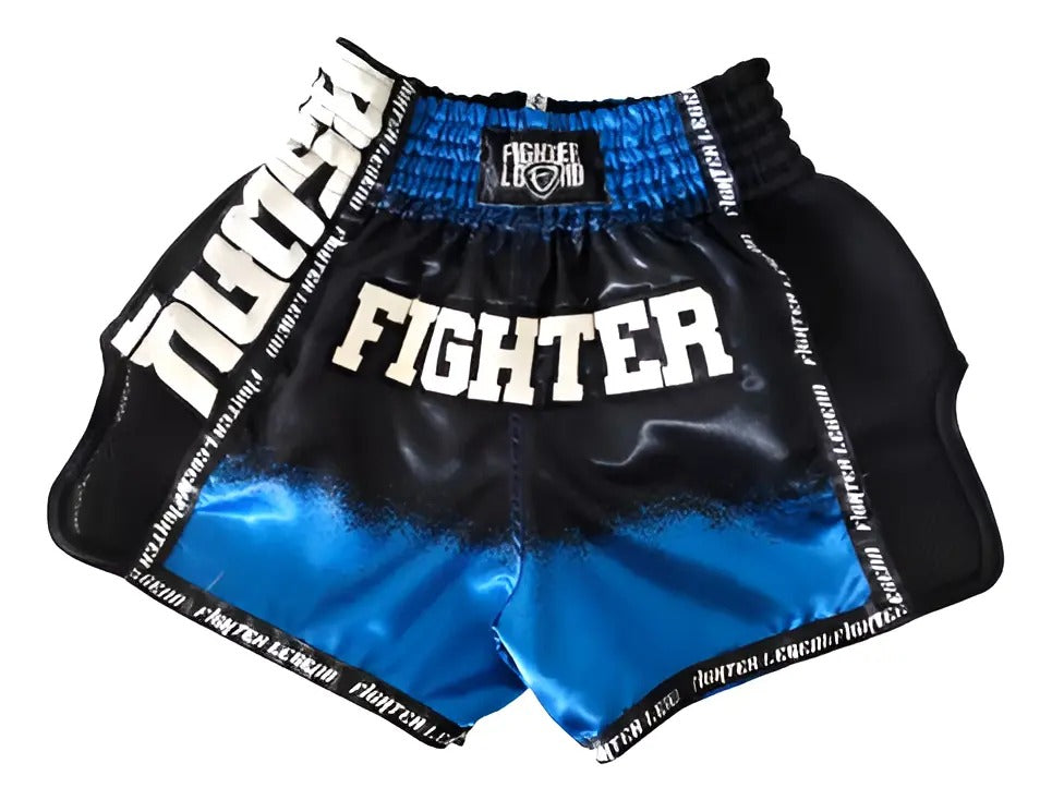 Short de Muay Thai Fighter Legend AzulN