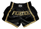 Short de Muay Thai Fighter Classic Negro/Oro