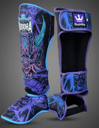 Espinilleras de Muay Thai Buddha Luzbel