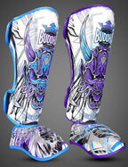 Espinilleras de Muay Thai Buddha Luzbel